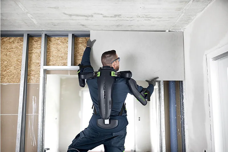 The ExoActive exoskeleton from Festool in use