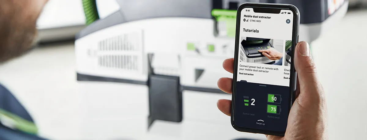 Usage of the Festool Connected application