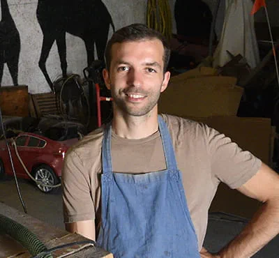 Paul de Livron in his studio.