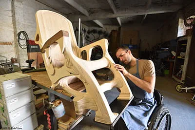 Paul de Livron in his studio.