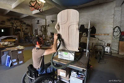 Paul de Livron in his studio.