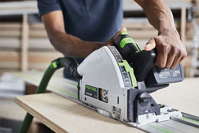 The SawStop technology in the Festool TKS 80 table saw