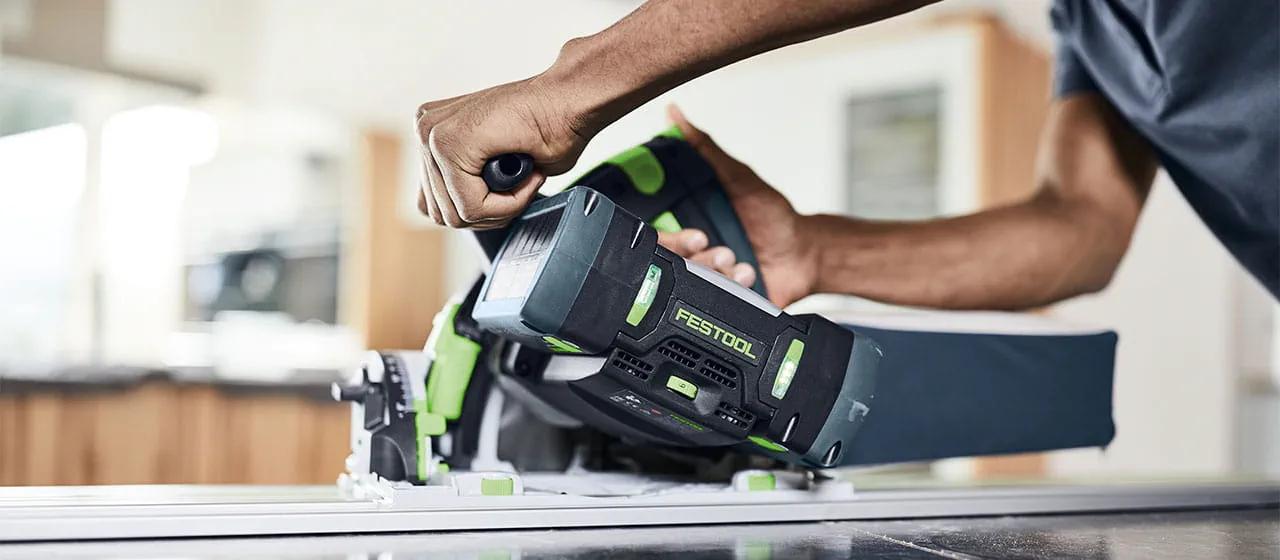 The SawStop technology in the Festool TKS 80 table saw