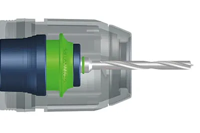 CENTROTEC tool chuck rendering – the quick-change system that combines a chuck and a bit holder