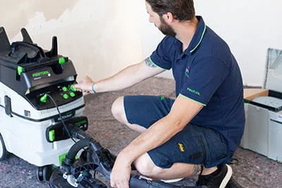 Dust-free work with the Festool mobile dust extractor