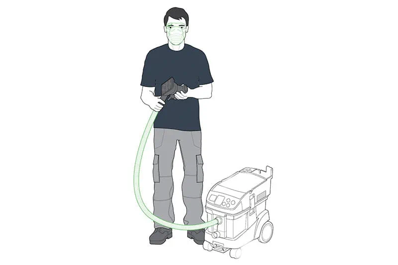 The Festool dust extraction system