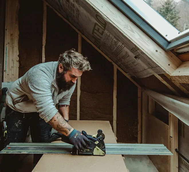 The Festool DSC-AG 125 diamond cutting system in operation