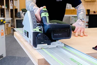 The TSC 55 K from Festool in use