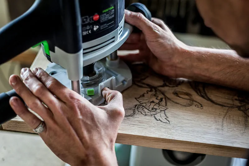 Shaping with the Festool router OF 1010