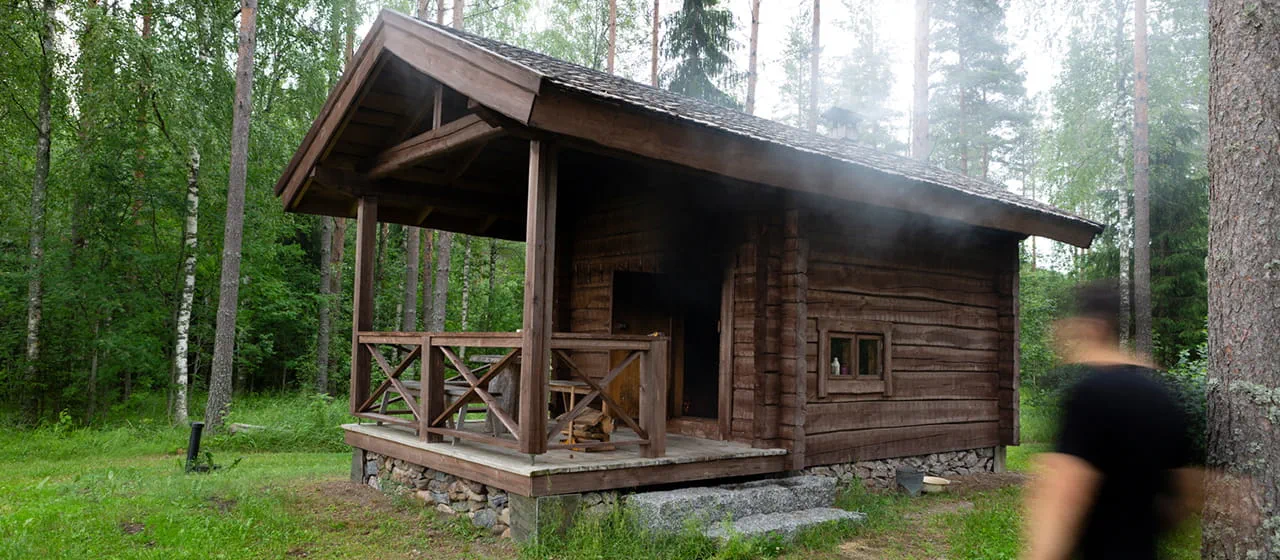 A smoke sauna from the outside.