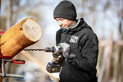 The carpenters from Starkholz specialise in building playgrounds