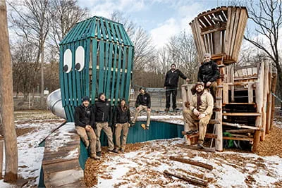 The carpenters from Starkholz specialise in building playgrounds