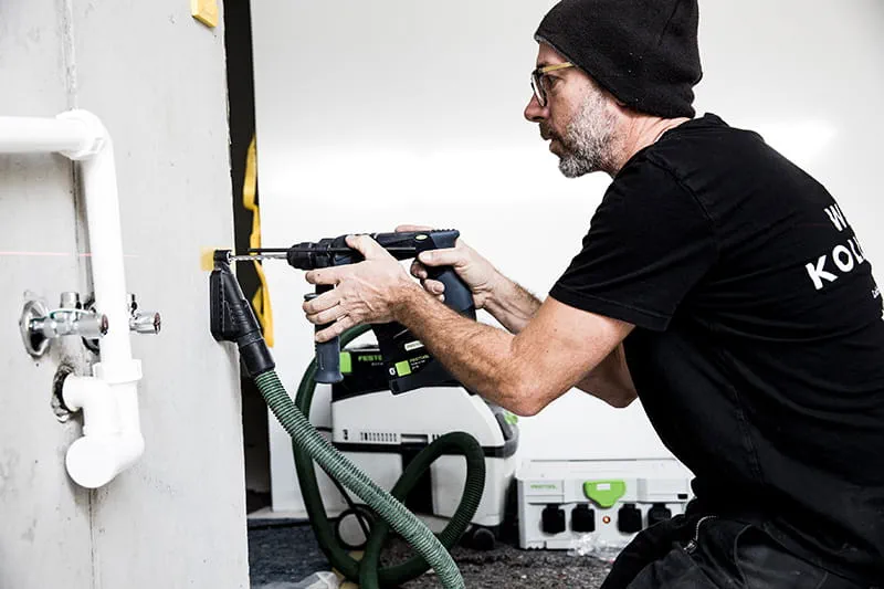 Mobile work with the Festool mobile dust extractor