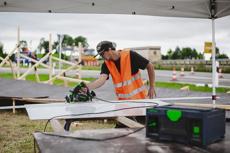 World record attempt by triathletes Jan Frodeno and Lionel Sanders and a decisive contribution from the professional tradespeople at Schneestern in Durach, near Kempten